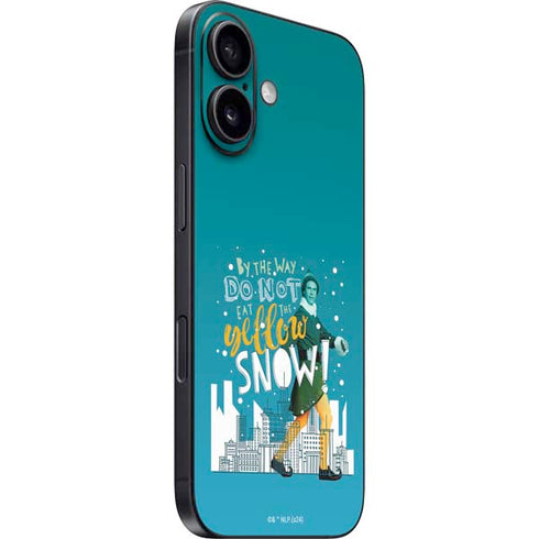 Elf Buddy Don’t Eat Yellow Snow iPhone 16 Plus Skin